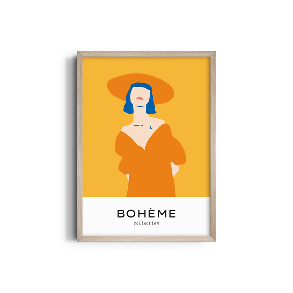 Boheme Girl Abstract Wall Art