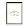 A goal without a plan is just a wish Quote Wall Art