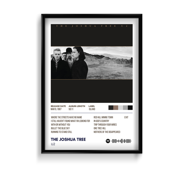 The Joshua tree by U2 Music Album Poster