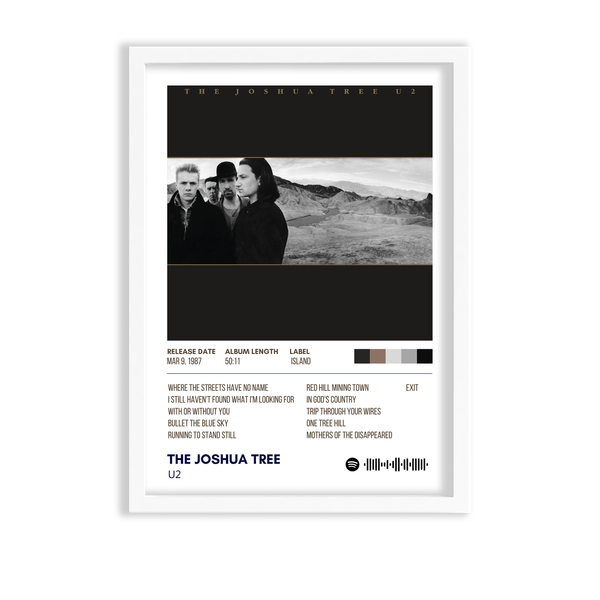 The Joshua tree by U2 Music Album Poster