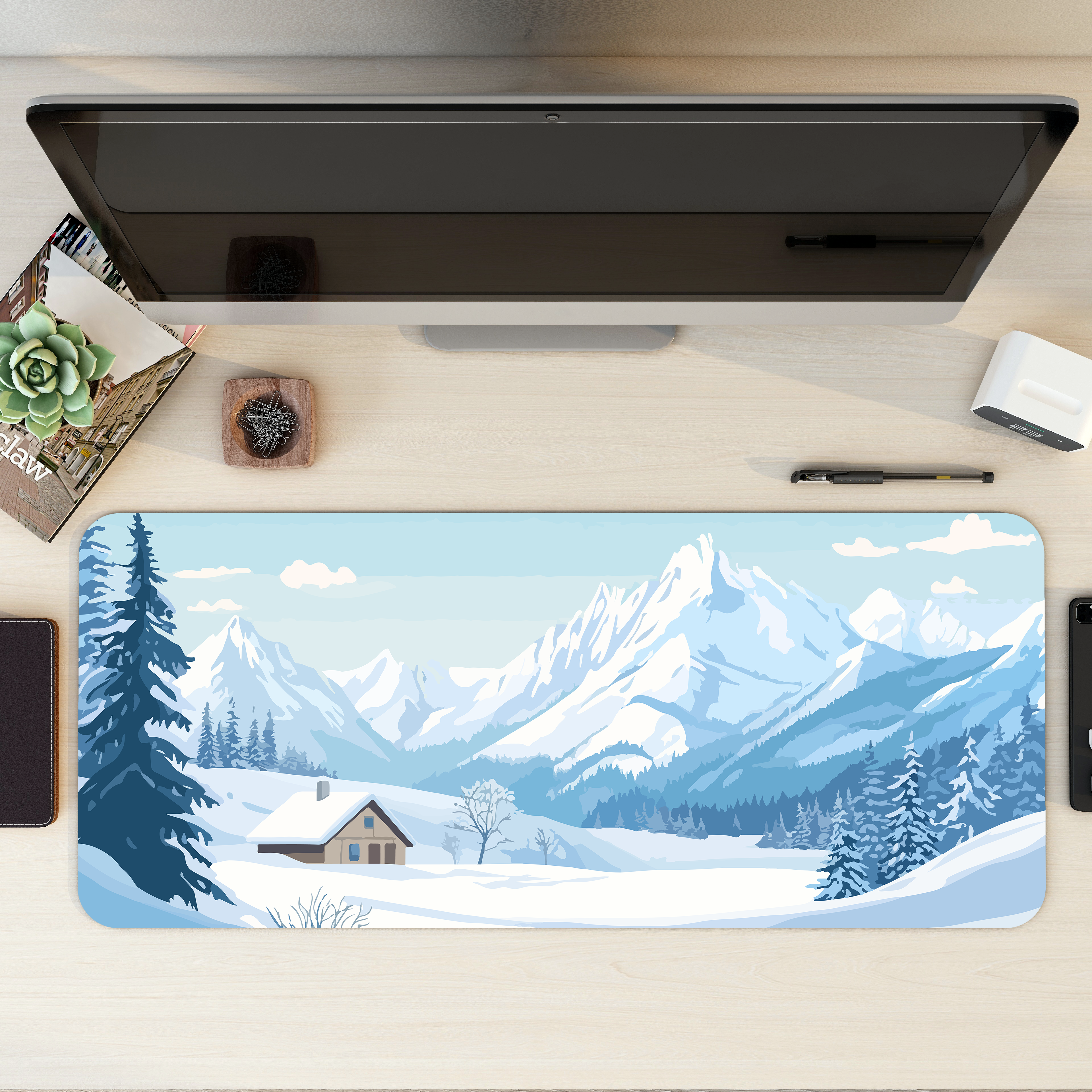 Glacier View Desk Mat | Desk Pad | Mouse Pad