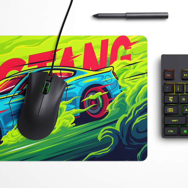 Mustang Racing Car Desk Mat | Desk Pad | Mouse Pad