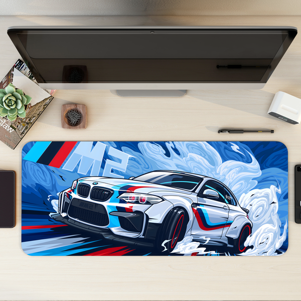 BMW M2 Racing Car Desk Mat | Desk Pad | Mouse Pad
