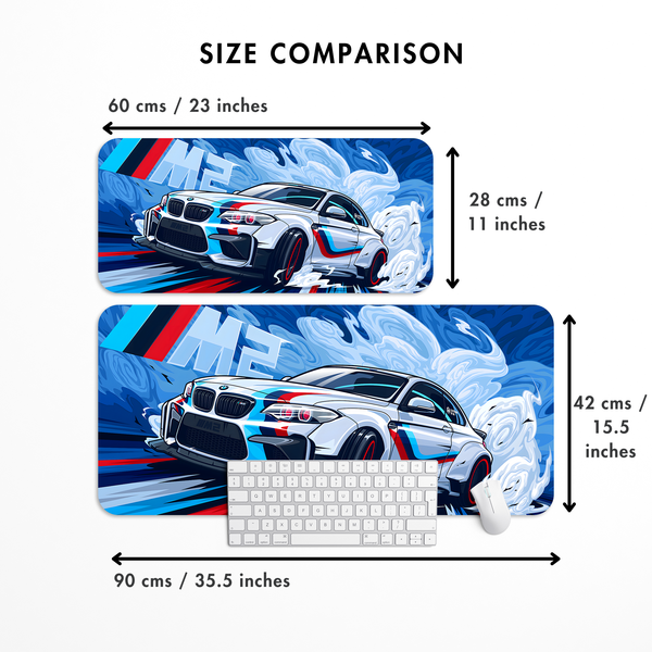BMW M2 Racing Car Desk Mat | Desk Pad | Mouse Pad