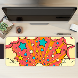 Cosmic Pop Explosion Desk Mat | Desk Pad | Mouse Pad