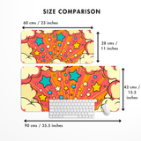 Cosmic Pop Explosion Desk Mat | Desk Pad | Mouse Pad