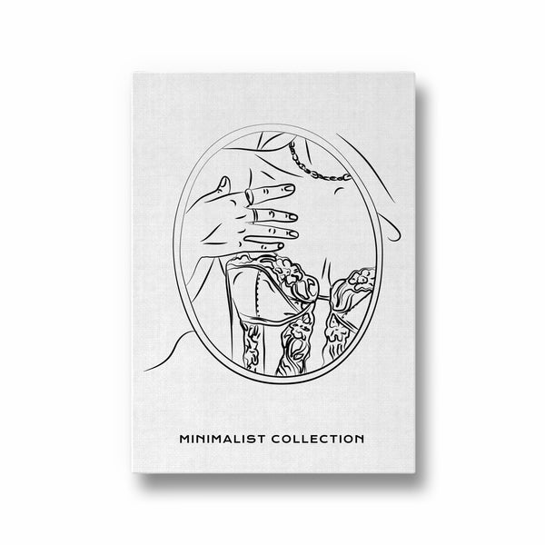 Mirror on the wall Modern Line Wall Art