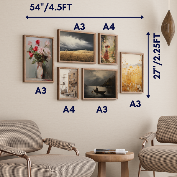 Set of 6 Mix-Modern Wall Art