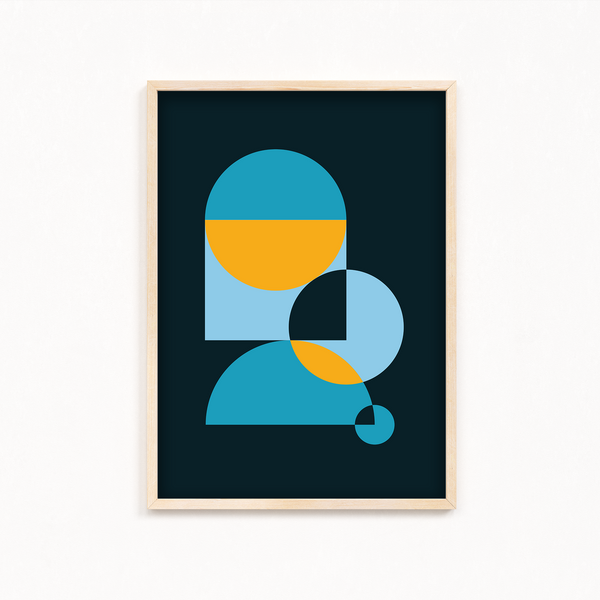 Eminent Compassion Abstract Geometric Modern Wall Art