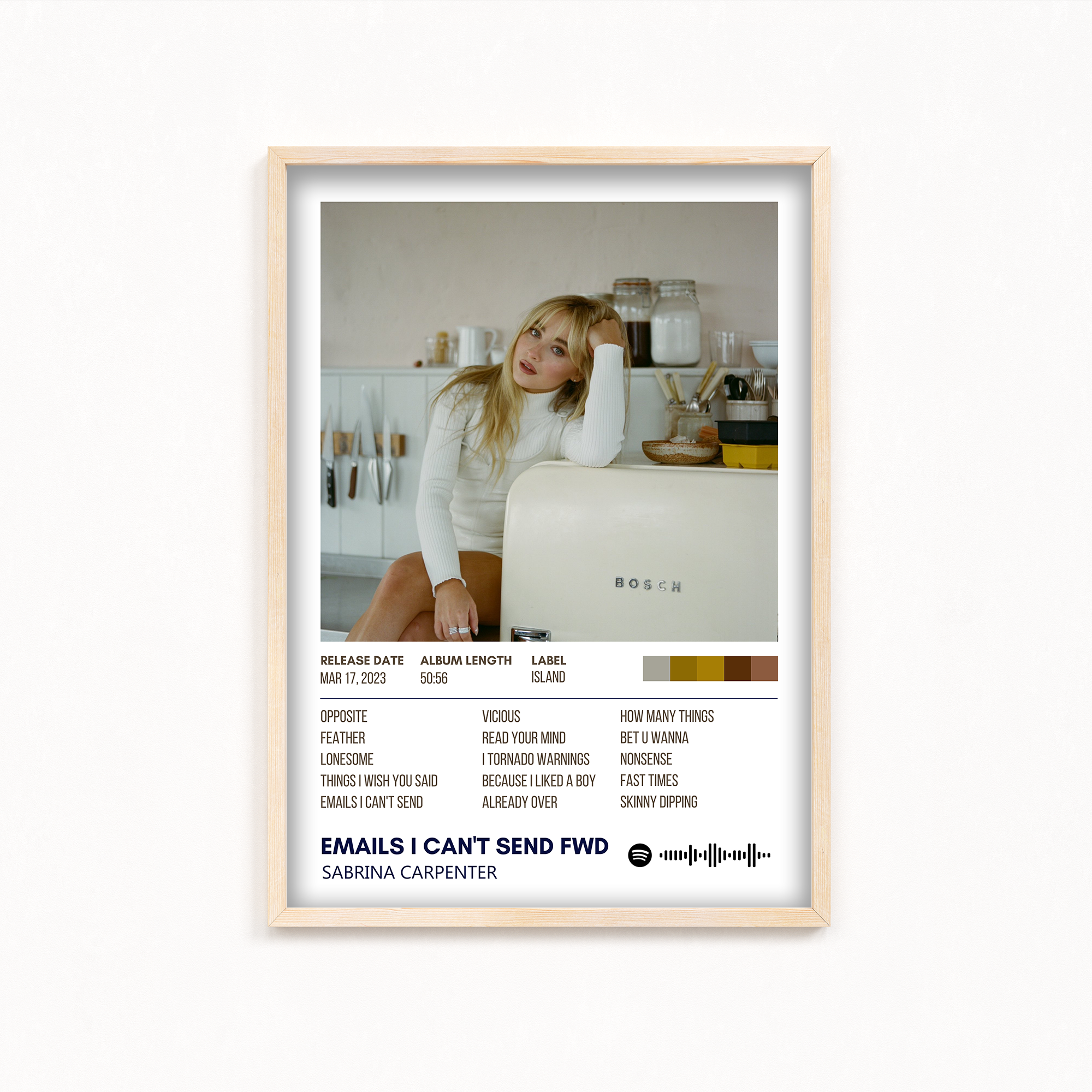 Emails I can't send fwd by Sabrina Carpenter Album Poster
