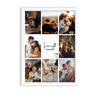 Love is all around 8 Image Custom Collage Wall Art