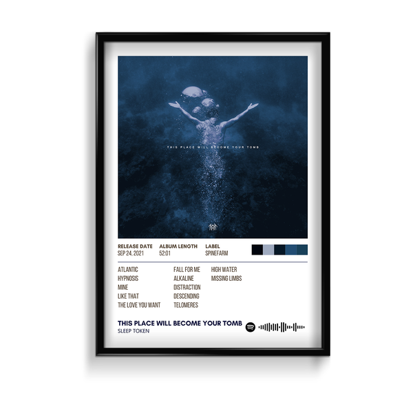 This place will become your tomb by Sleep Token Music Album Poster