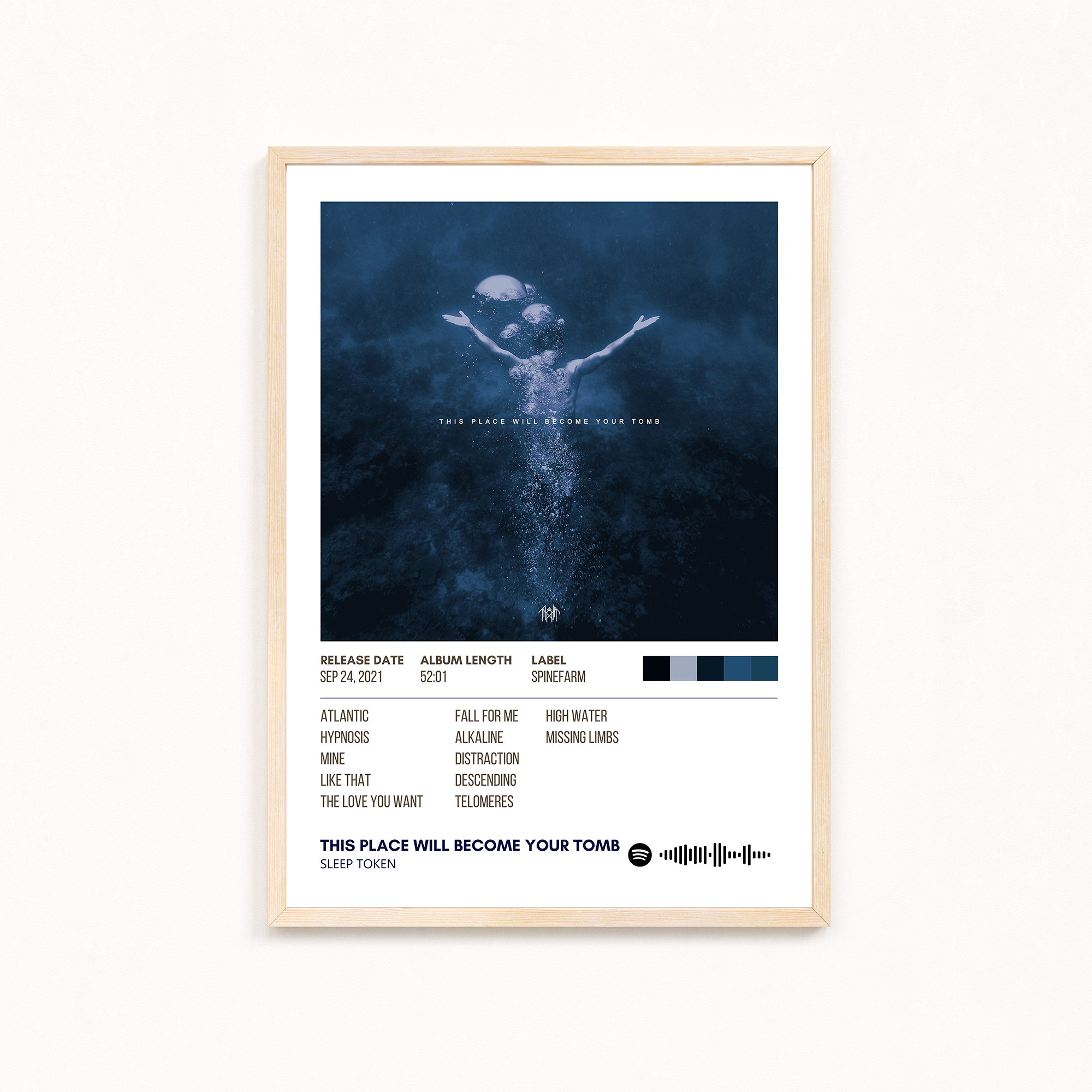 This place will become your tomb by Sleep Token Music Album Poster