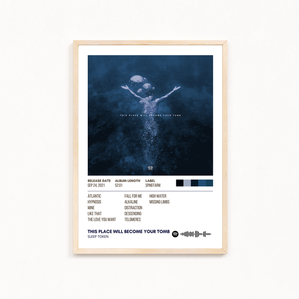 This place will become your tomb by Sleep Token Music Album Poster