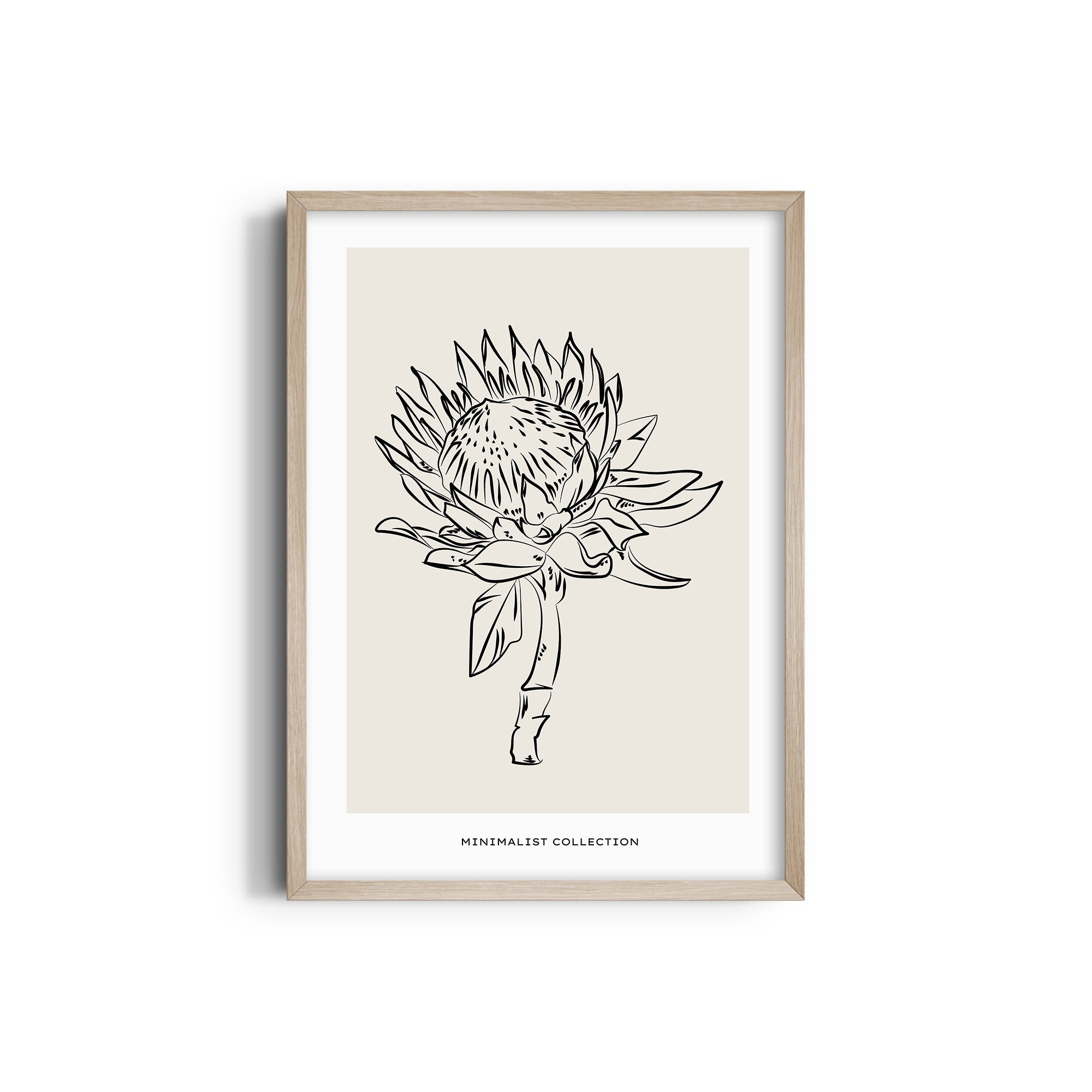 Sunflower Modern Line Wall Art
