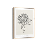 Sunflower Modern Line Wall Art