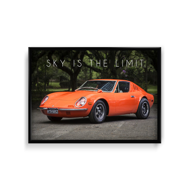 Sky is the limit - Puma GT Car Wall Poster