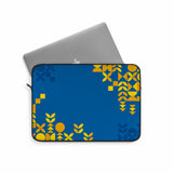 Geometric Pattern Blue Laptop Sleeve (Macbook, HP, Lenovo, Asus, Others)
