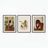 Set of 3 Kind Women Modern Wall Art