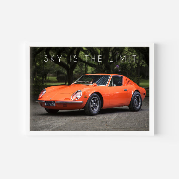 Sky is the limit - Puma GT Car Wall Poster