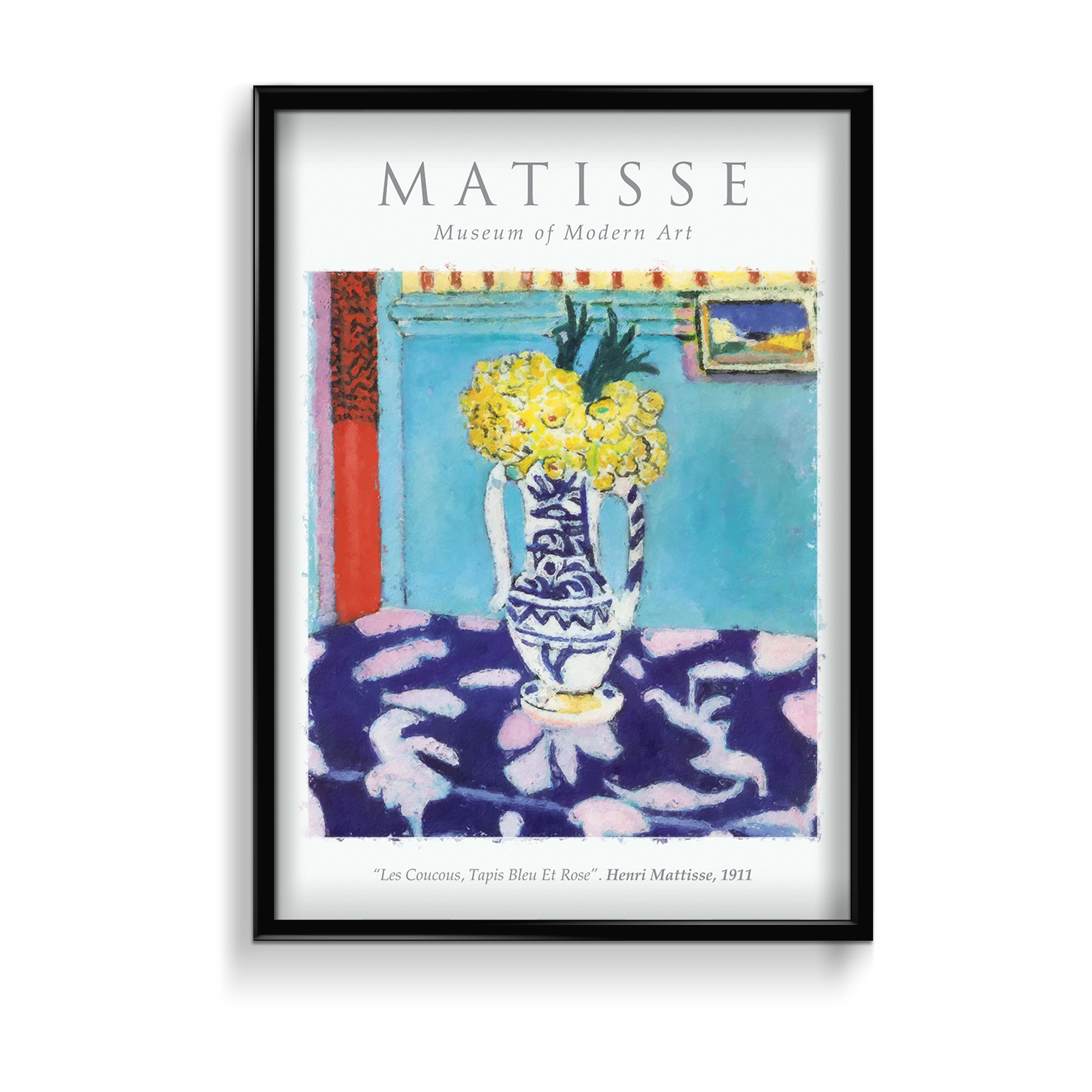 Les Coucous, Tapis Bleu Et Rose Modern Wall Art