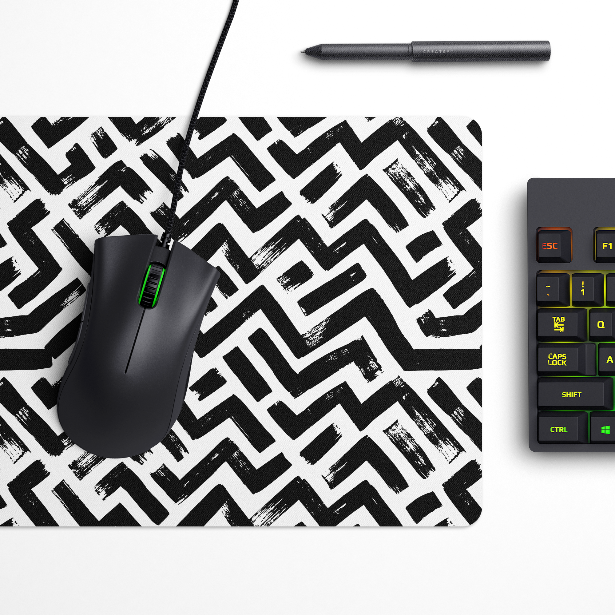 Rugged Zigzag Desk Mat | Desk Pad | Mouse Pad