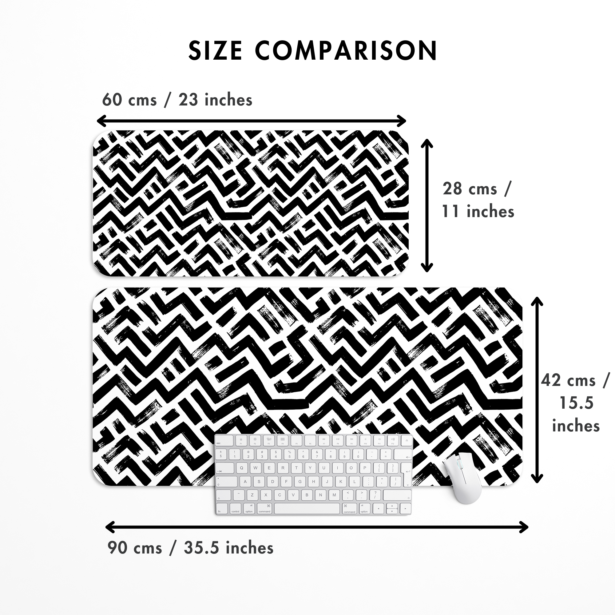 Rugged Zigzag Desk Mat | Desk Pad | Mouse Pad