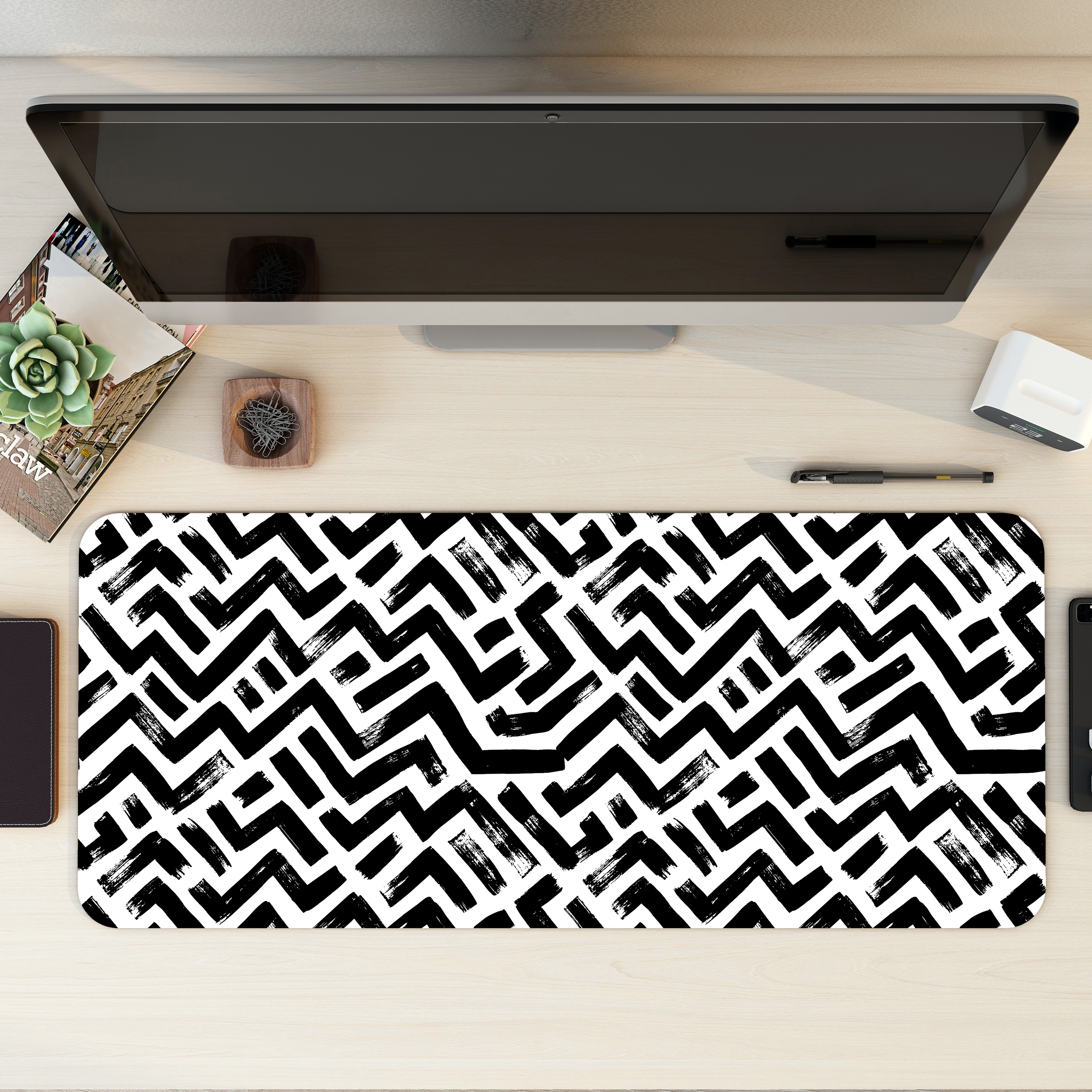 Rugged Zigzag Desk Mat | Desk Pad | Mouse Pad