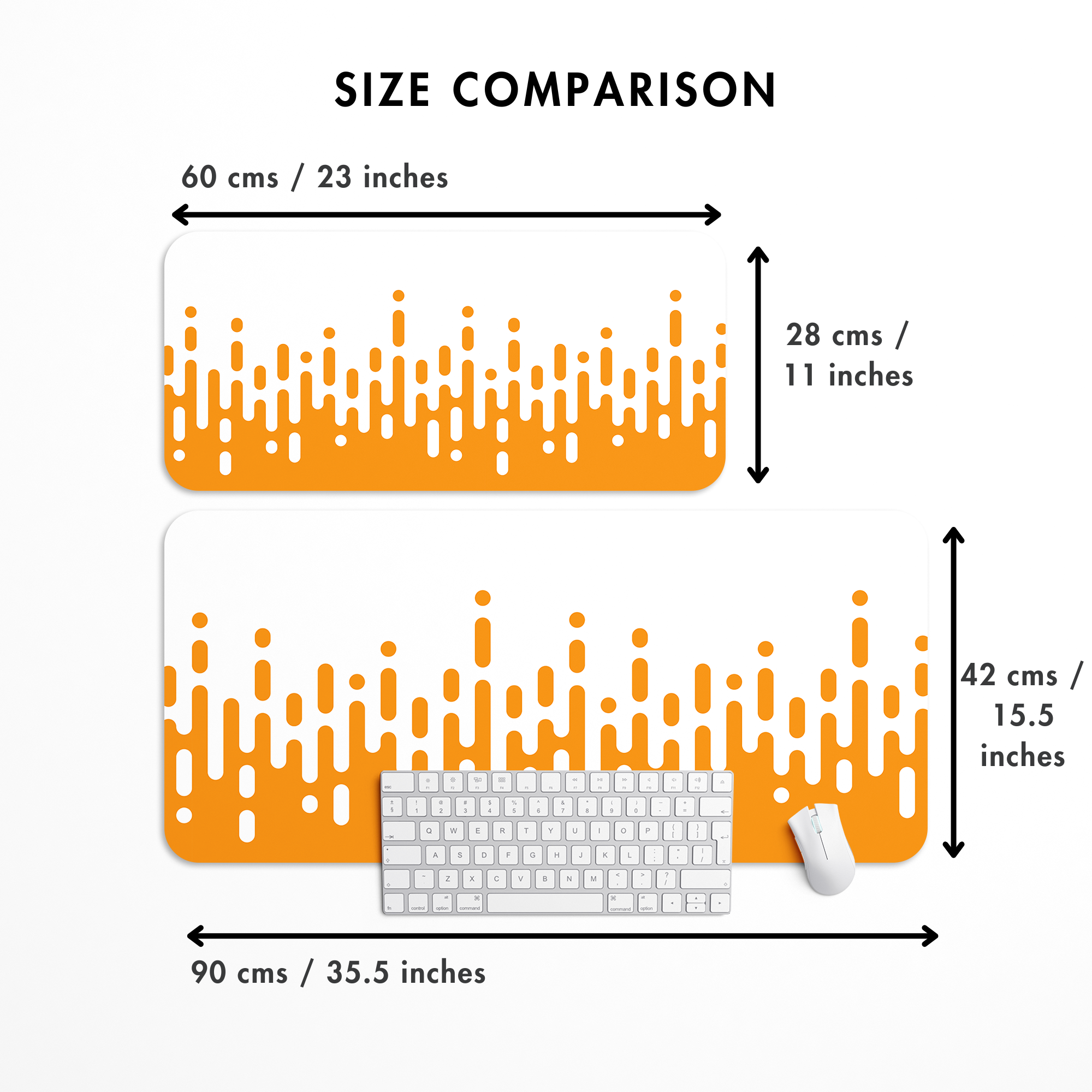 Waveform Sunset Desk Mat | Desk Pad | Mouse Pad