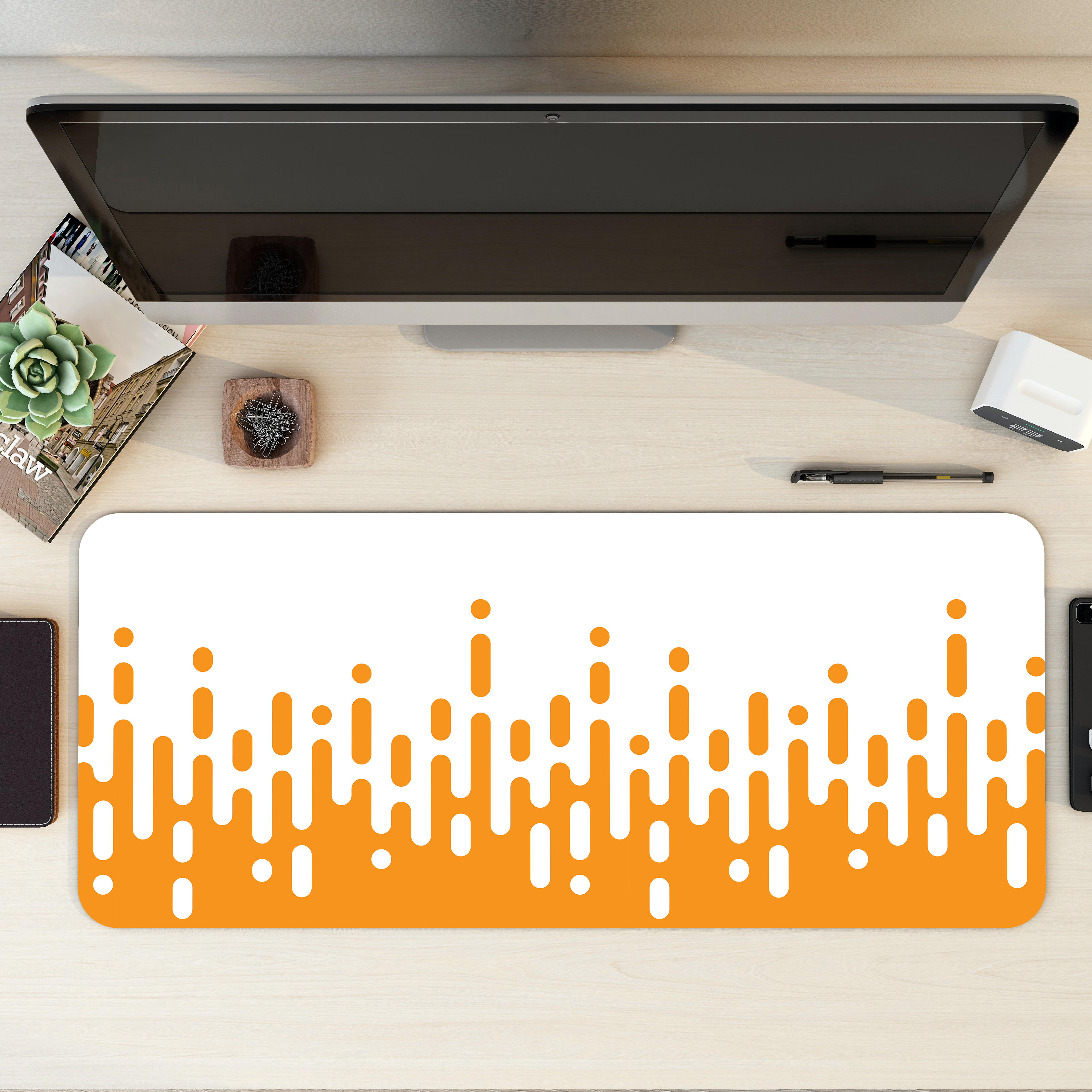 Waveform Sunset Desk Mat | Desk Pad | Mouse Pad