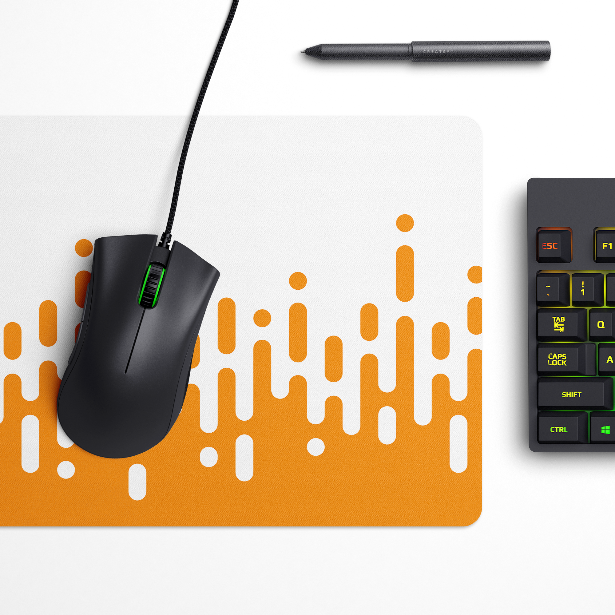 Waveform Sunset Desk Mat | Desk Pad | Mouse Pad