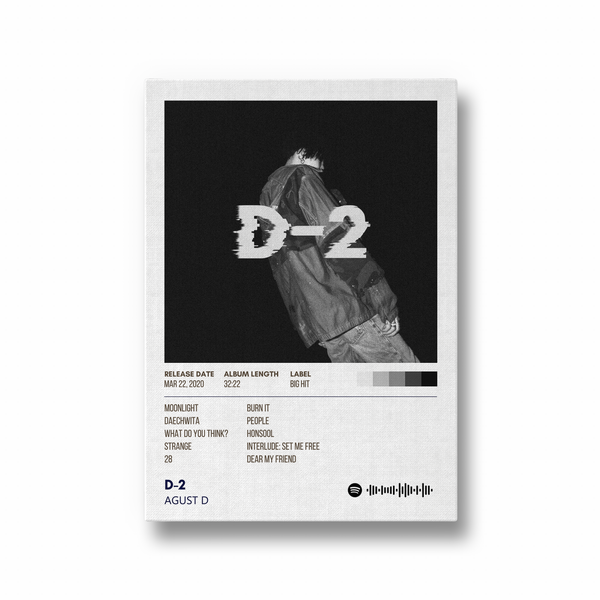 D-2 by Agust D Music Album Poster