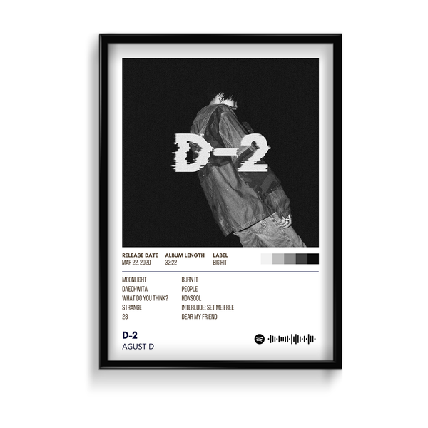 D-2 by Agust D Music Album Poster