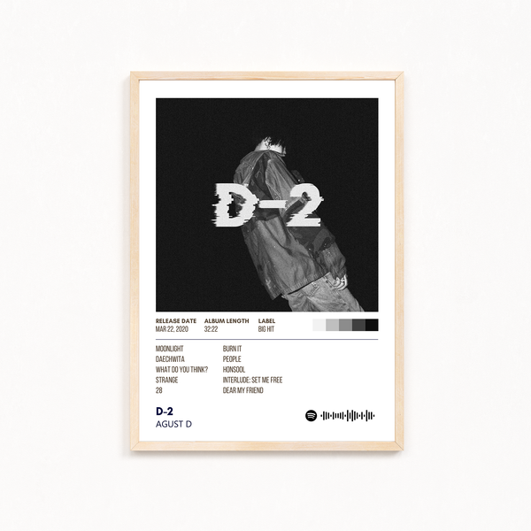 D-2 by Agust D Music Album Poster