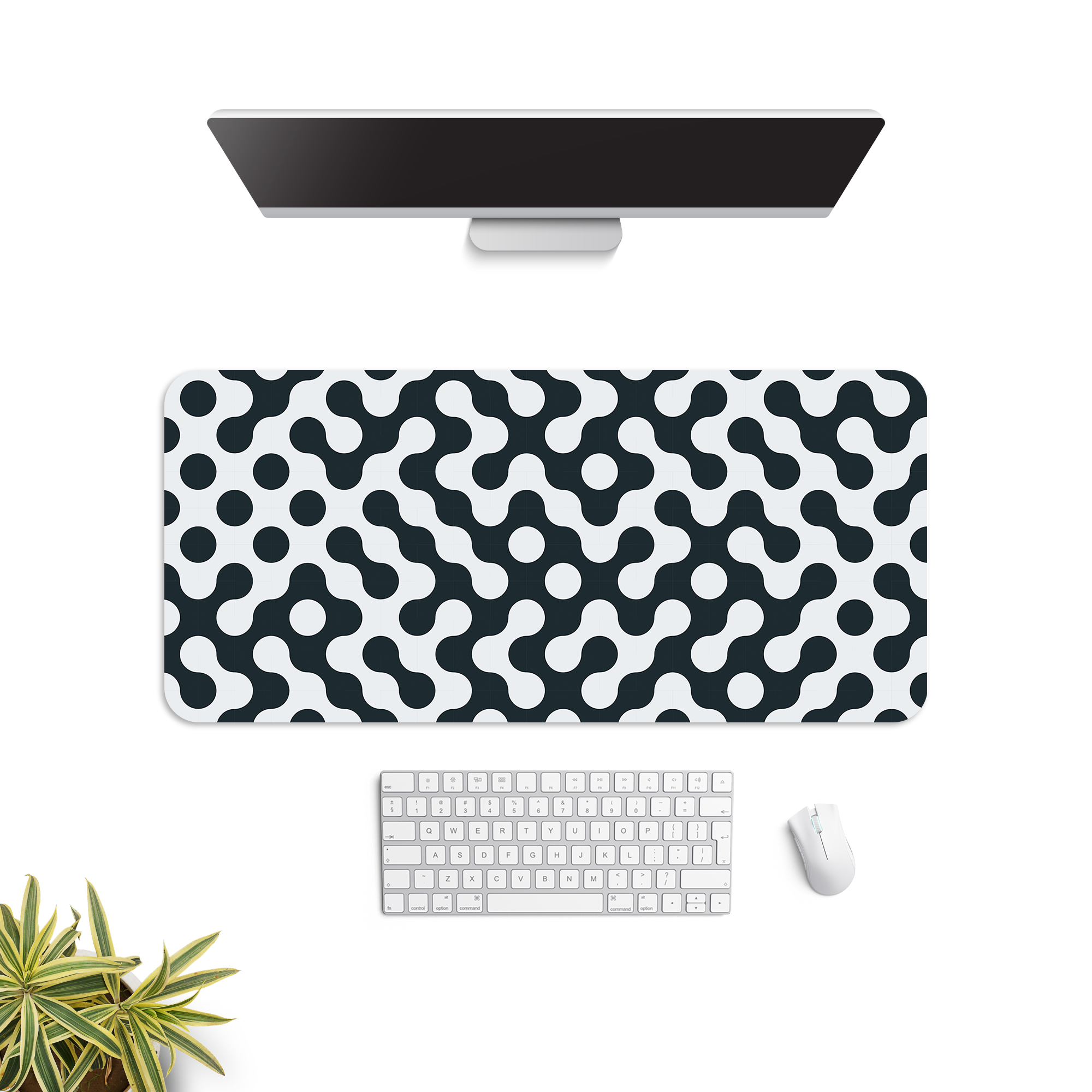 Molecular Grid Desk Mat | Desk Pad | Mouse Pad