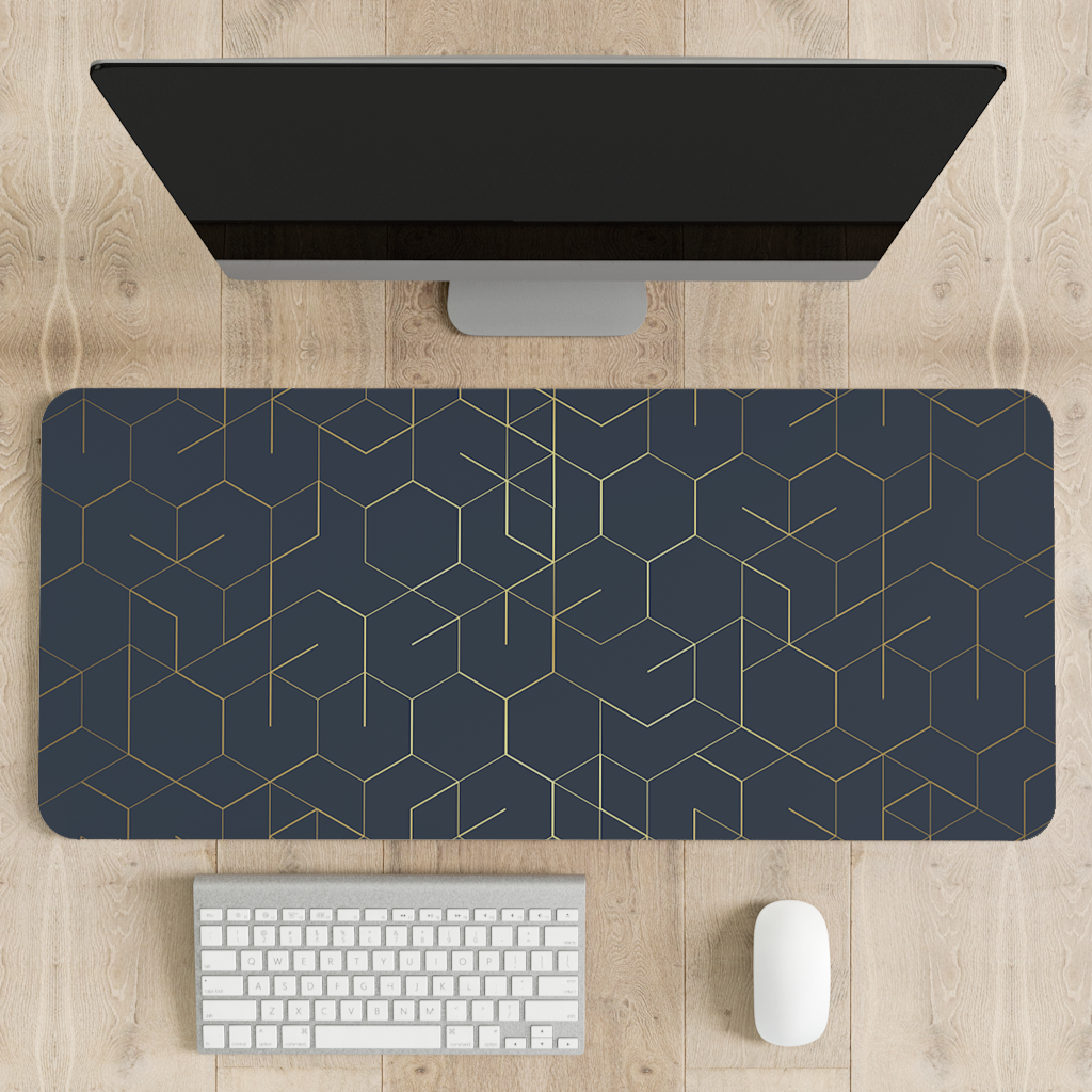 Golden Hive Desk Mat | Desk Pad | Mouse Pad