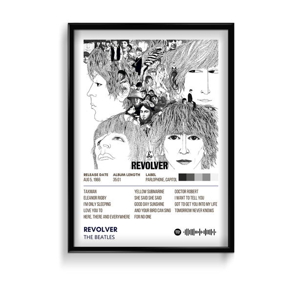 Revolver by The Beatles Music Album Poster
