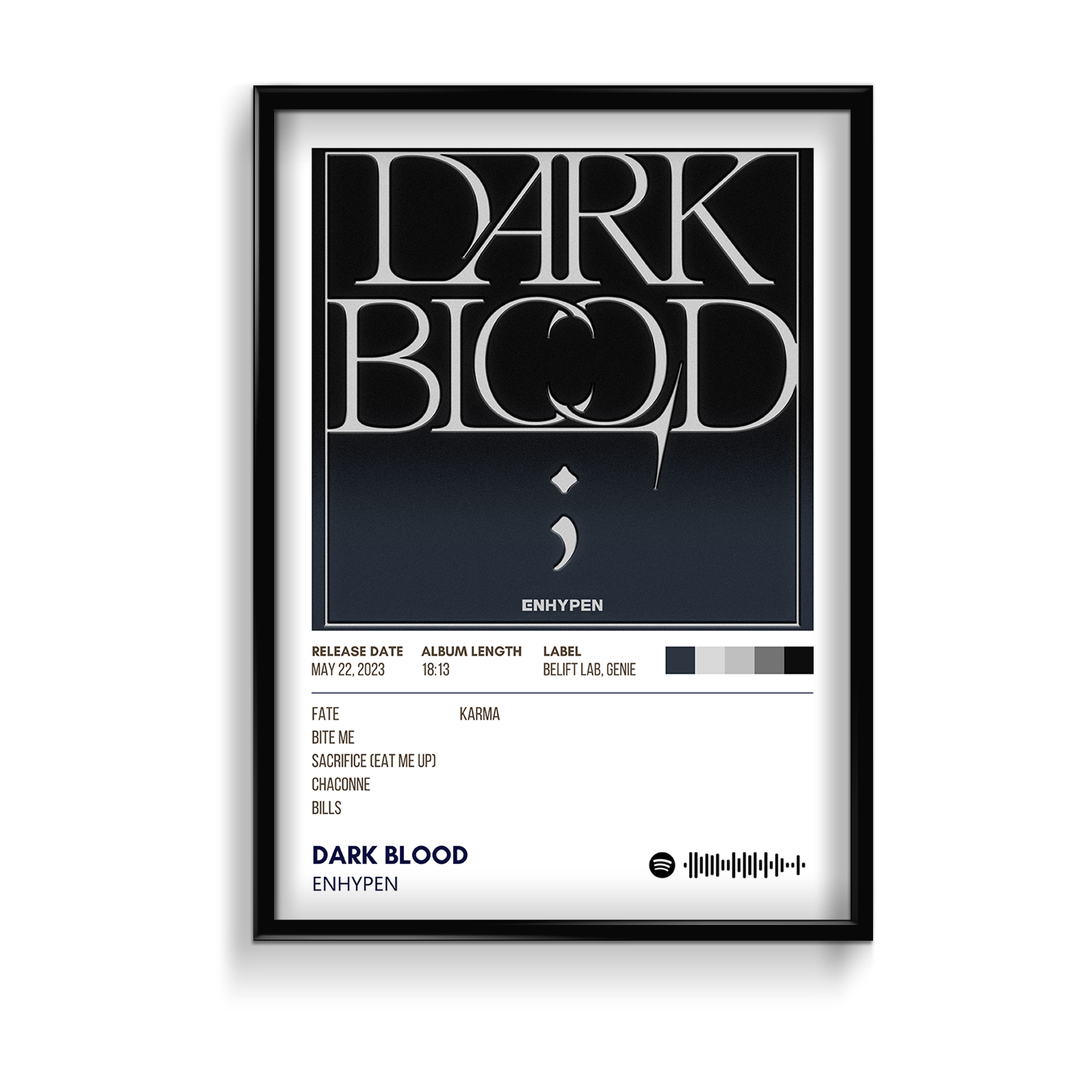 Dark Blood by Enhypen Music Album Poster