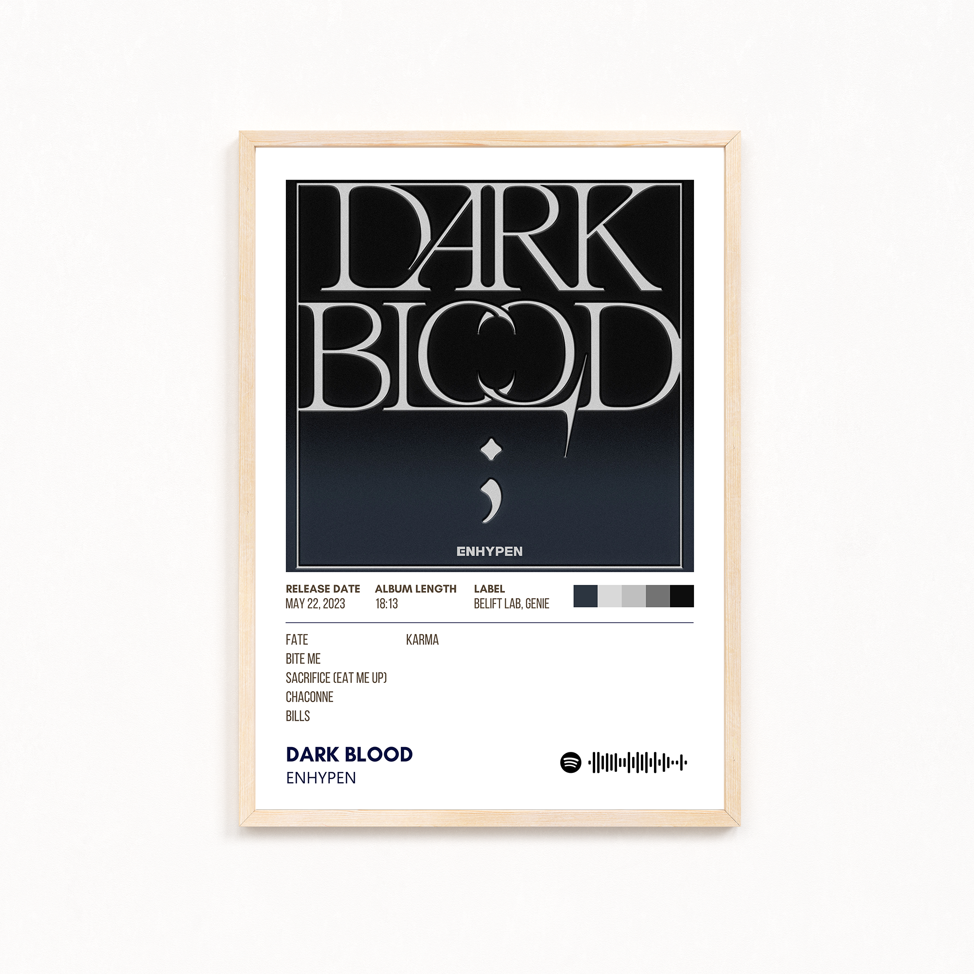 Dark Blood by Enhypen Music Album Poster