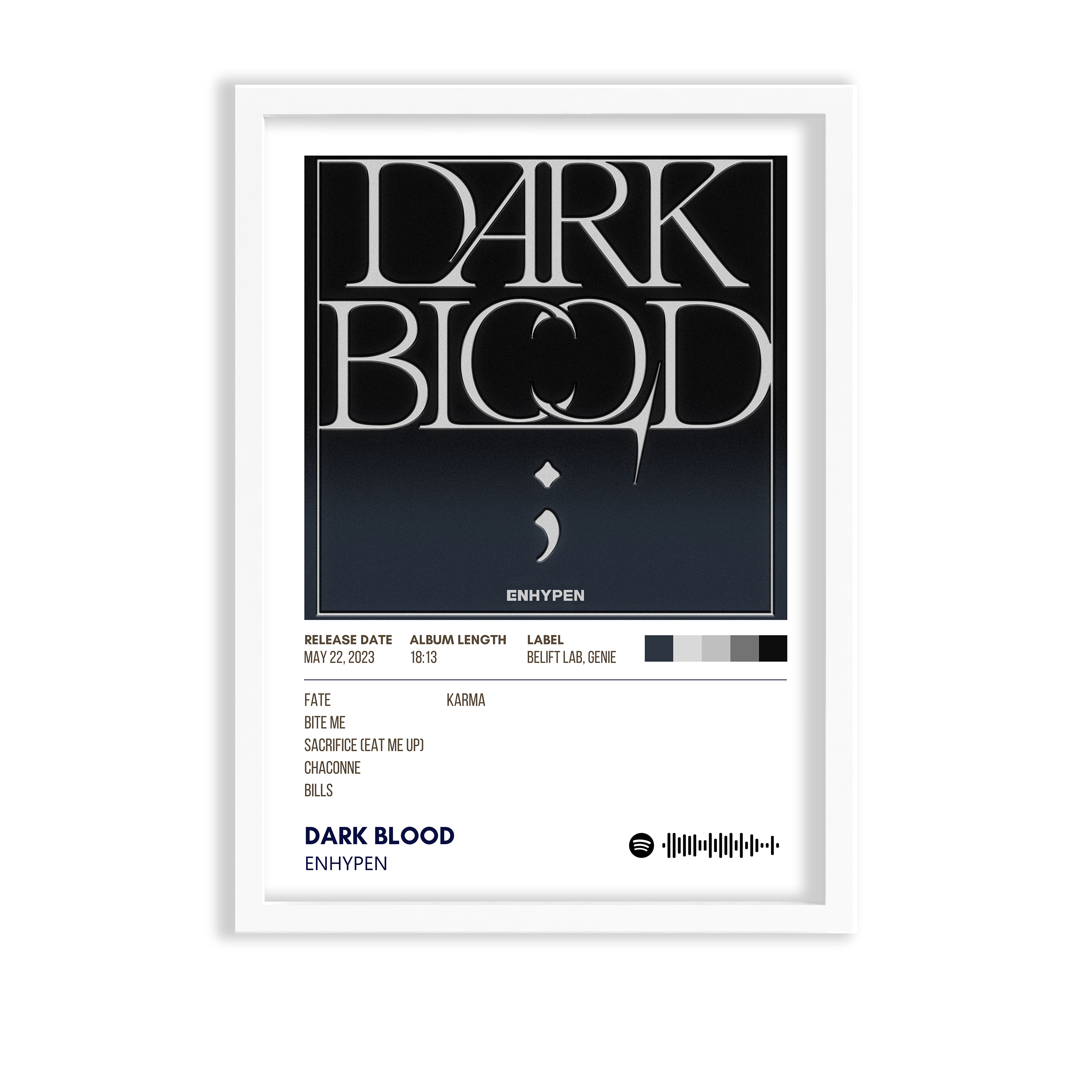 Dark Blood by Enhypen Music Album Poster