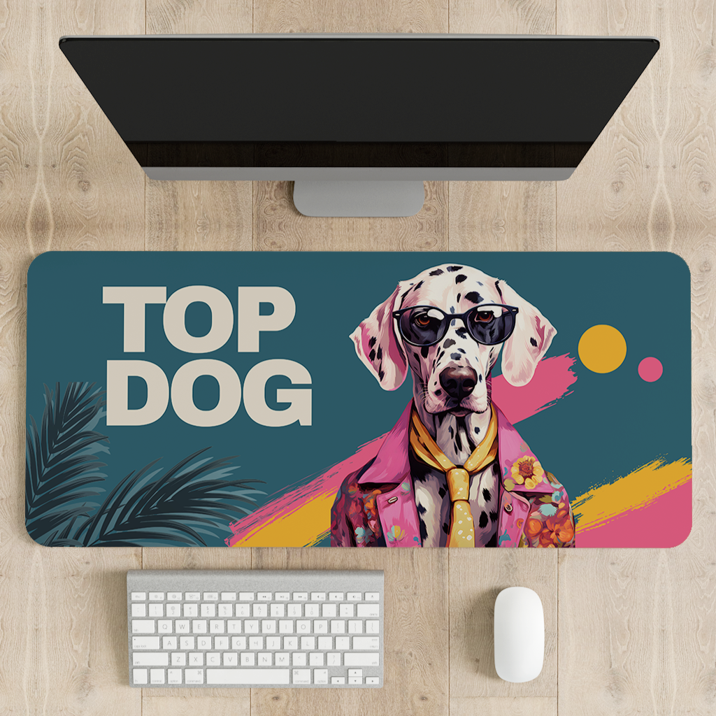 Top Dog Desk Mat | Desk Pad | Mouse Pad