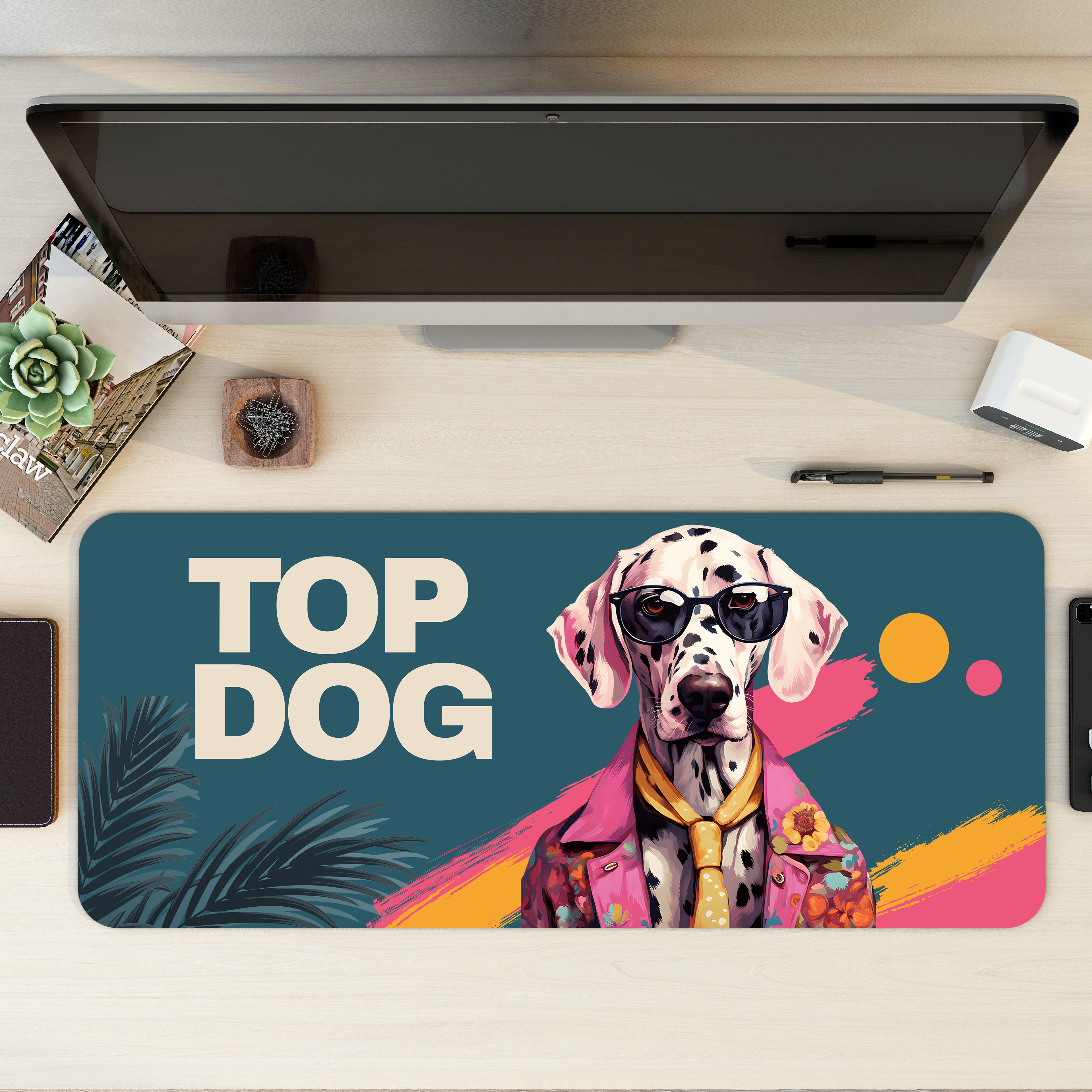 Top Dog Desk Mat | Desk Pad | Mouse Pad
