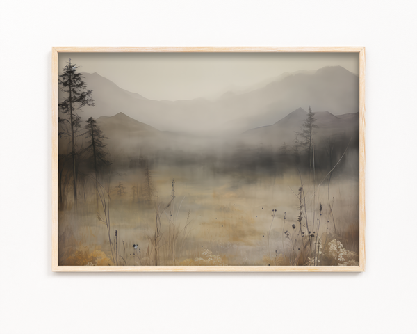 Misty Mountains Solace Wall Art
