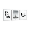 Set of 3 Fashion & Paris Wall Art
