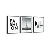 Set of 3 Fashion & Paris Wall Art