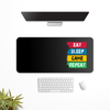 Eat Sleep Game Repeat Desk Mat | Desk Pad | Mouse Pad