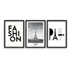 Set of 3 Fashion & Paris Wall Art
