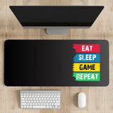 Eat Sleep Game Repeat Desk Mat | Desk Pad | Mouse Pad