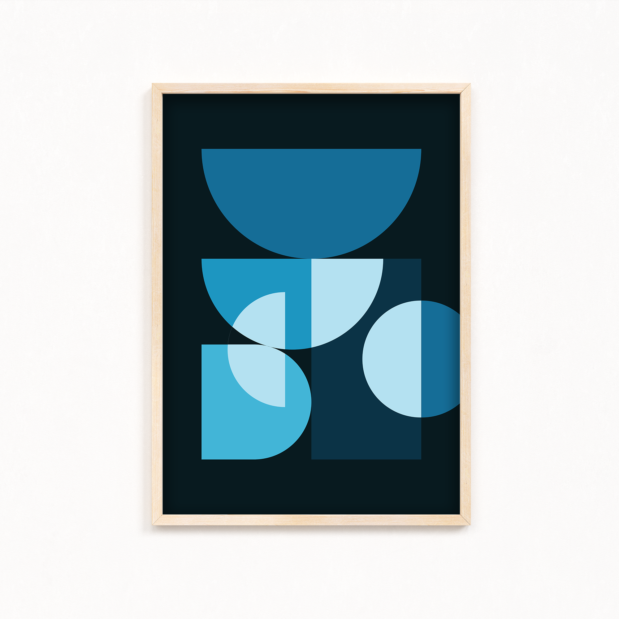 Dynamic Fall Abstract Geometric Modern Wall Art