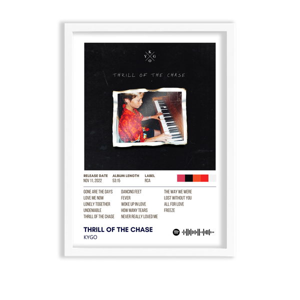 Thrill of the chase by Kygo Music Album Poster